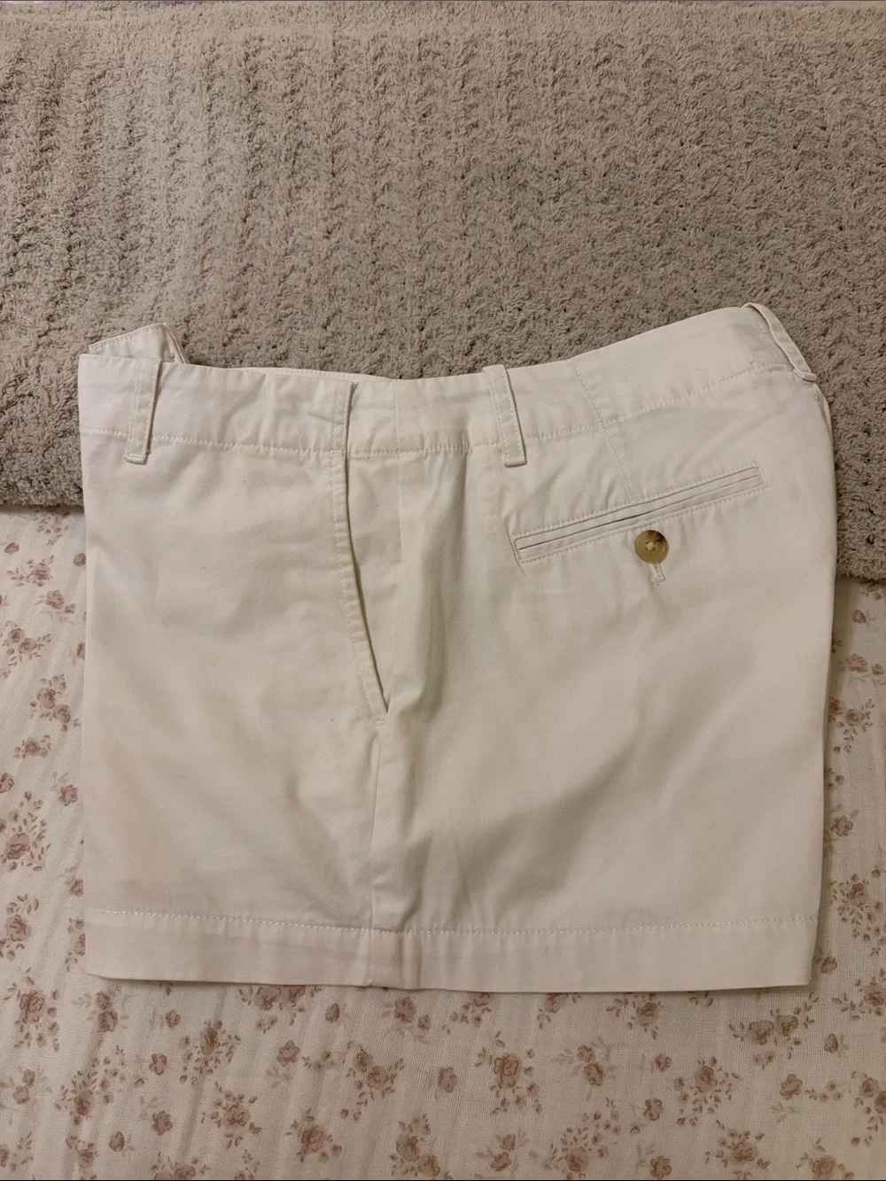 Polo by Ralph Lauren White Chino Shorts with Blue Pony